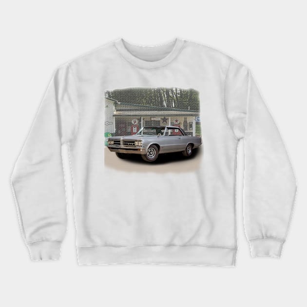 1964 Pontiac GTO Crewneck Sweatshirt by Permages LLC